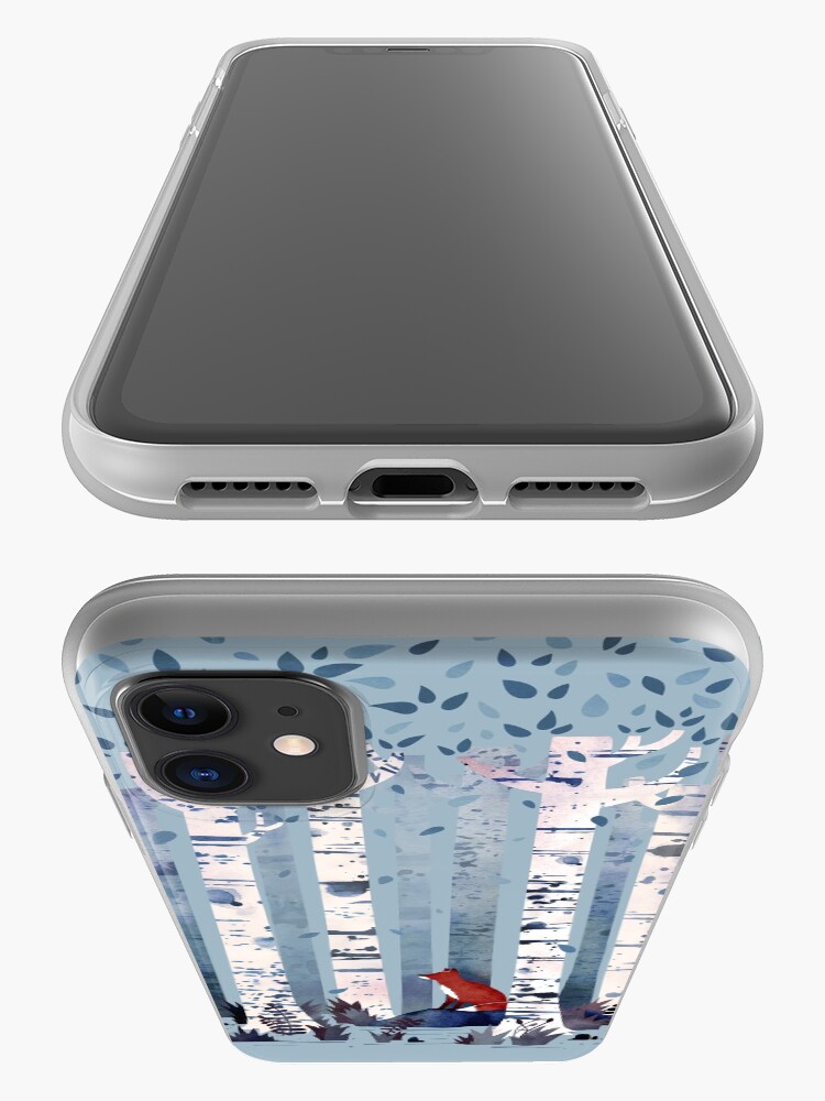 Alternate view of The Birches (in Blue) iPhone Case & Cover