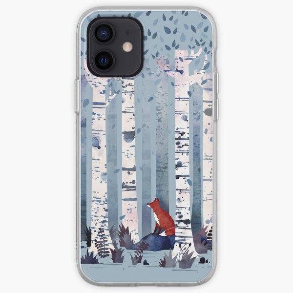The Birches (in Blue) iPhone Soft Case