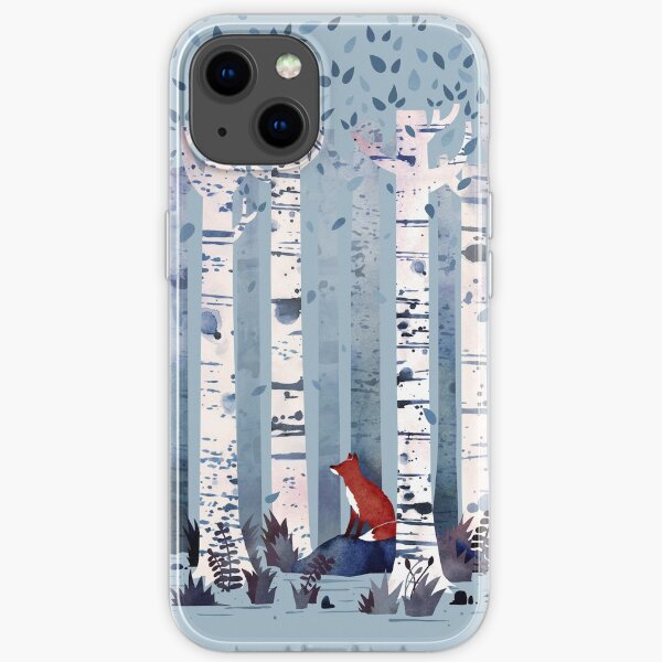 The Birches (in Blue) iPhone Soft Case