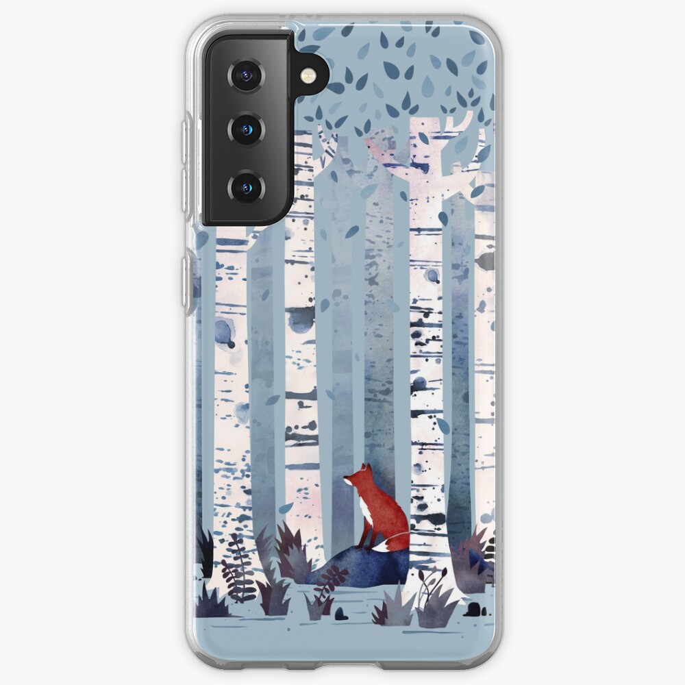 The Birches (in Blue) Case & Skin for Samsung Galaxy