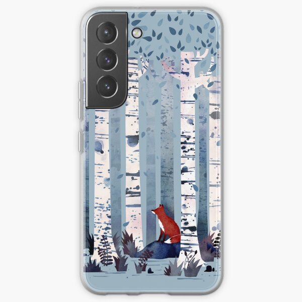 The Birches (in Blue) Samsung Galaxy Soft Case