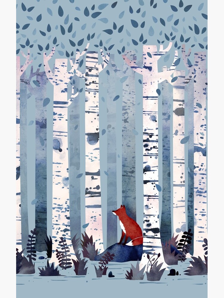 The Birches (in Blue) by littleclyde