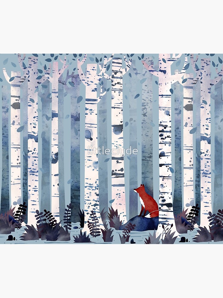 The Birches (in Blue) by littleclyde