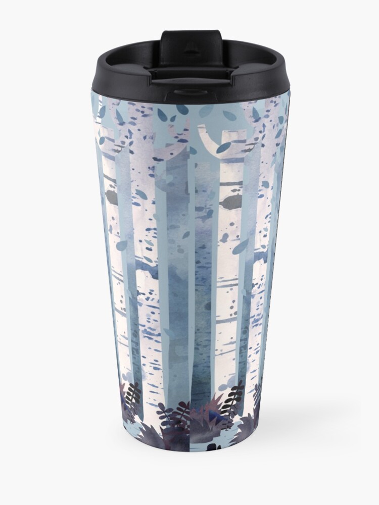 Alternate view of The Birches (in Blue) Travel Mug