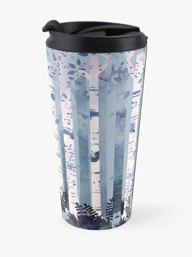 Alternate view of The Birches (in Blue) Travel Mug