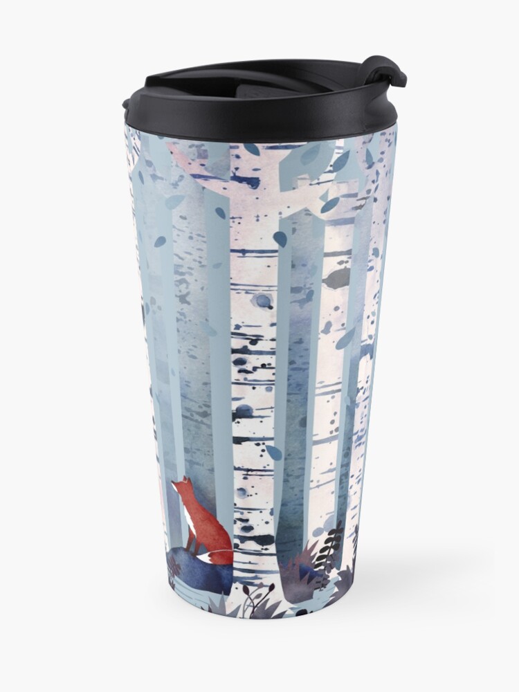 Alternate view of The Birches (in Blue) Travel Mug