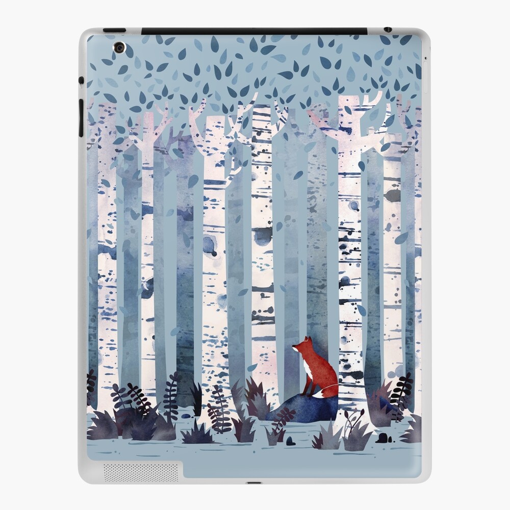 The Birches (in Blue) iPad Case & Skin