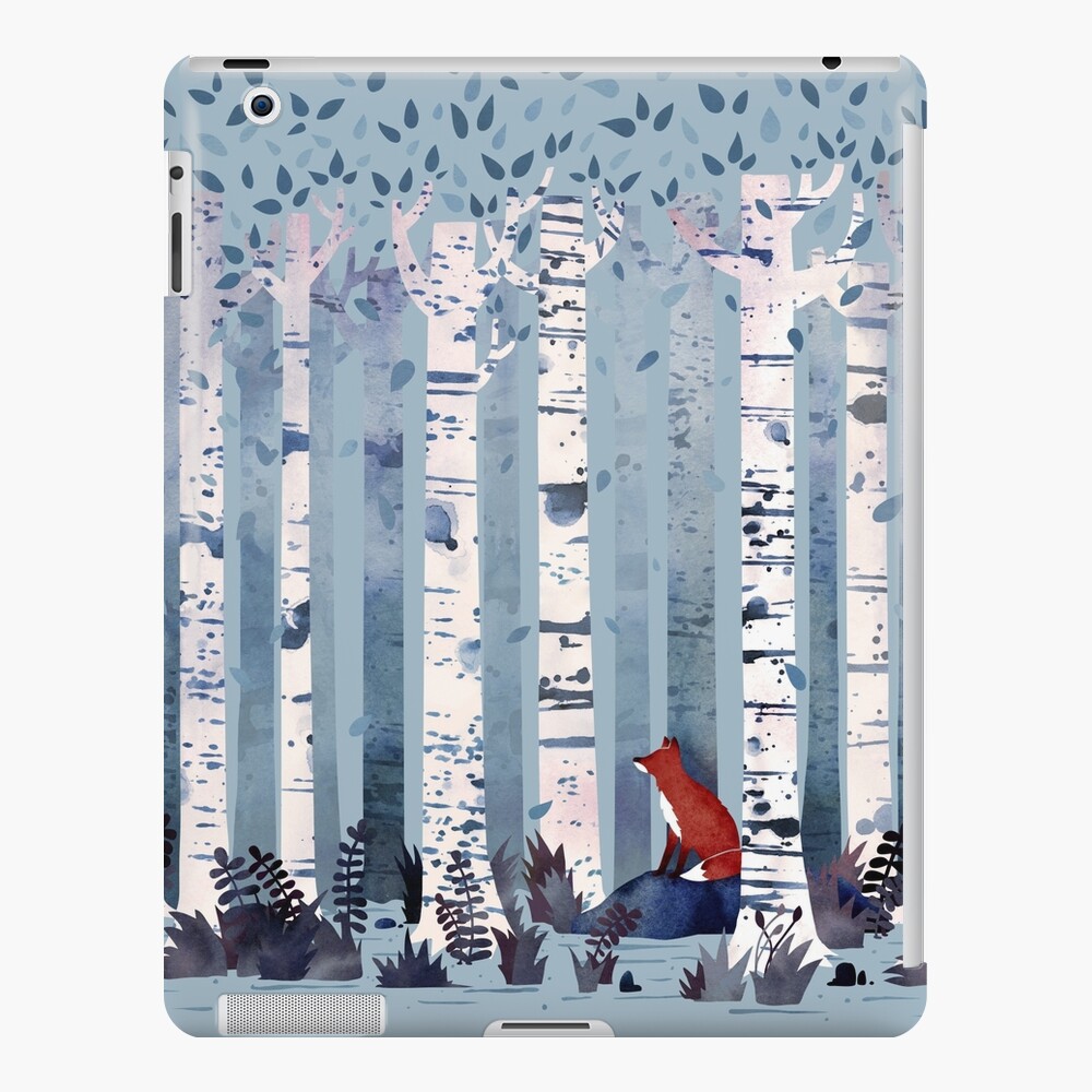The Birches (in Blue) iPad Case & Skin