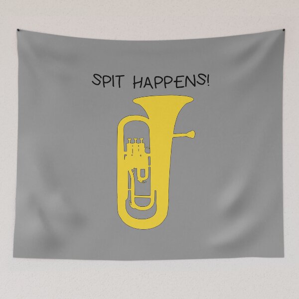 Item preview, Euphonium - Spit happens, funny Euphonium/ Baritone gift idea designed and sold by HEJAshirts.