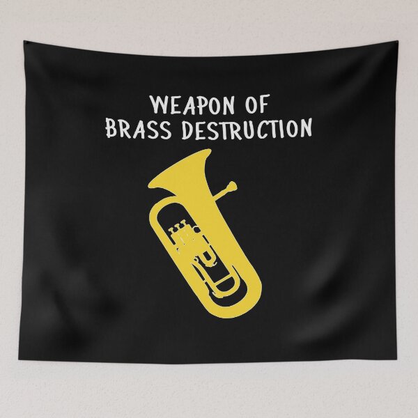 Item preview, Euphonium - Weapon of brass destruction, funny Euphonium/ Baritone gift idea designed and sold by HEJAshirts.