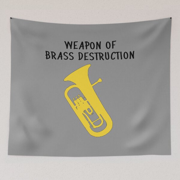 Item preview, Euphonium - Weapon of brass destruction, funny Euphonium/ Baritone gift idea designed and sold by HEJAshirts.