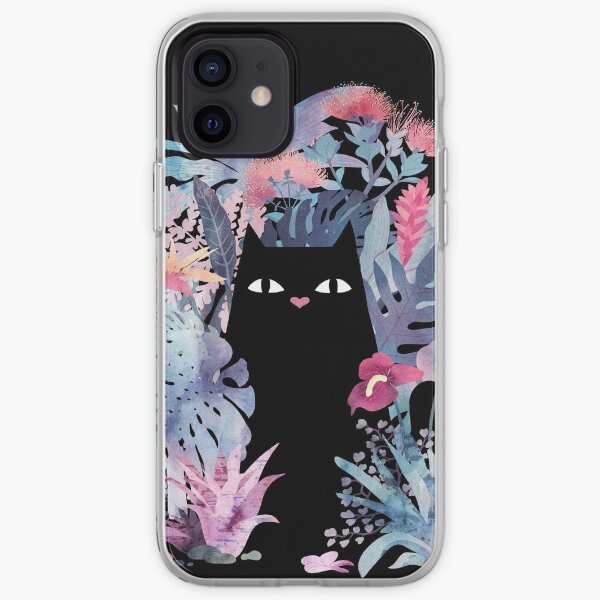 Popoki (Pastel Black Velvet) iPhone Soft Case
