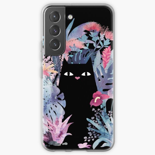 Popoki (Pastel Black Velvet) Samsung Galaxy Soft Case