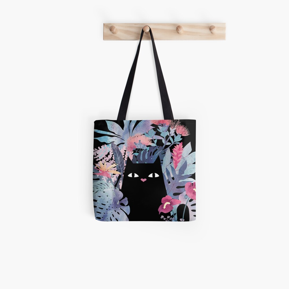 black velvet tote bag