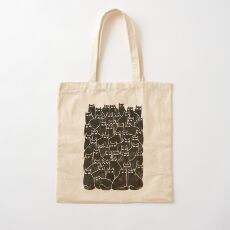 Verdächtige Katzen Baumwolltasche