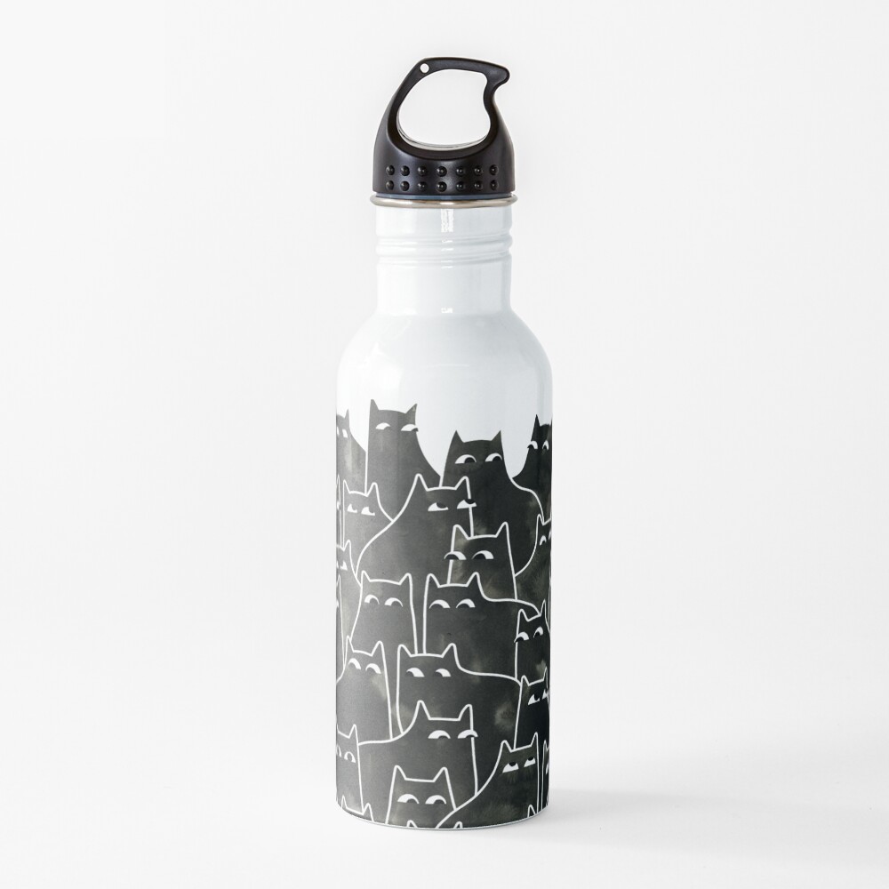 Suspicious Cats Water Bottle