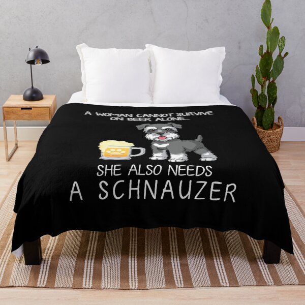 Item preview, Schnauzer Mom and Beer Funny dog gift designed and sold by TeeDoozy.
