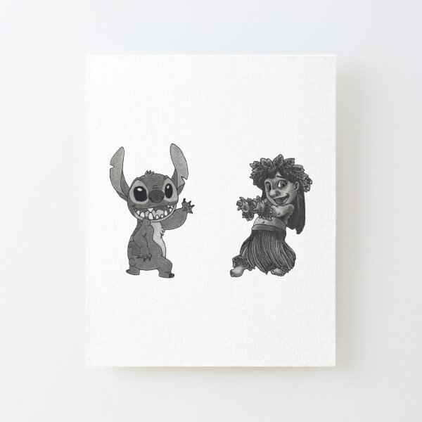 BUY 2 GET 1 FREE DISNEY LILO AND STITCH ANGEL Watercolour Print Wall Art A4