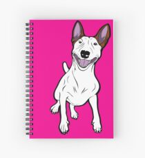 Aufgeregter Bullterrier Spiralblock