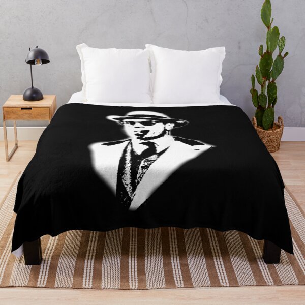 Item preview, Robert De Niro smoking Al Capone mafia gangster movie Untouchables painting black and white designed and sold by xsdni999.