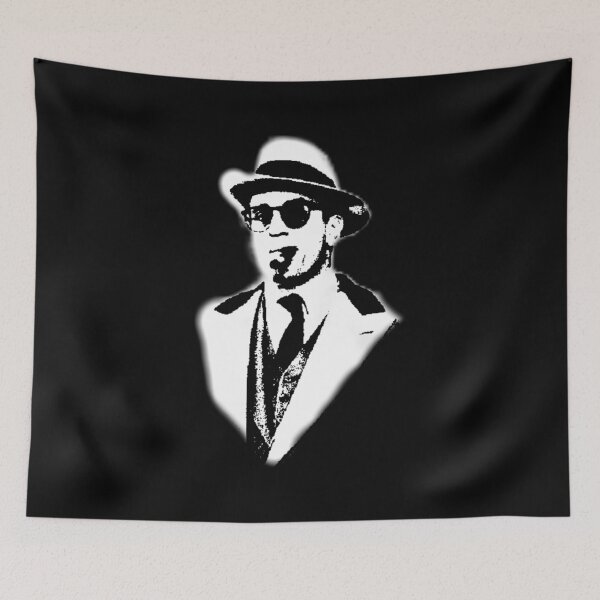 Item preview, Robert De Niro smoking Al Capone mafia gangster movie Untouchables painting black and white designed and sold by xsdni999.