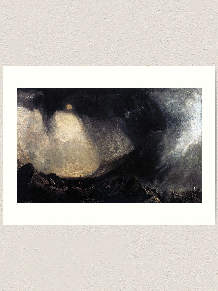 "William Turner Snow Storm Hannibal and his Army Crossing the Alps" Art Print for Sale by