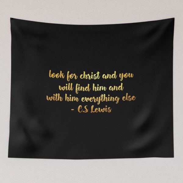 Item preview, With him everything else.... C.s. Lewis designed and sold by Dhynzz.