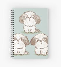 Three Shih Tzu Spiral Notebook