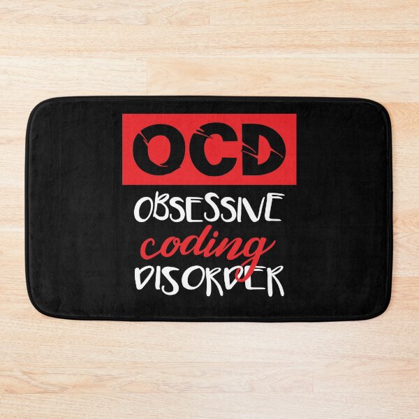 Item preview, Obsessive Coding Disorder  - Funny Programming Jokes - Dark Color designed and sold by Programming Jokes.