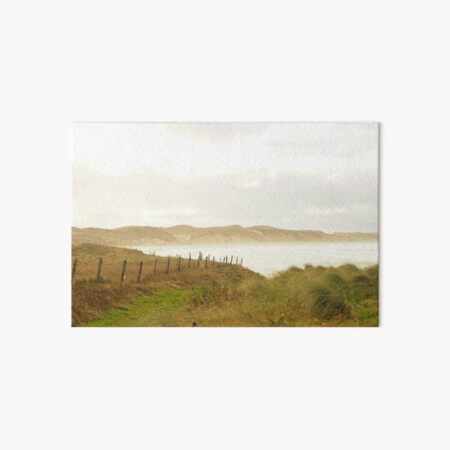 Dunnet Beach on a cloudy day Art Board Print