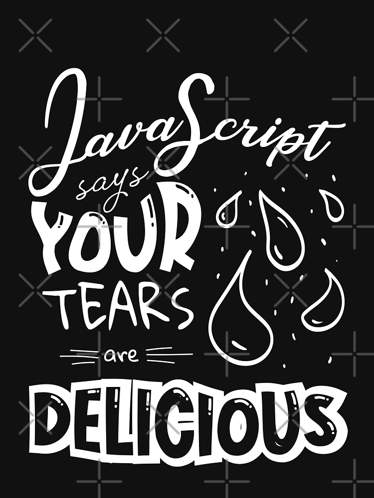 Thumbnail 3 of 3, Scarf, JavaScript Says - Funny Programming Jokes - Dark Color designed and sold by Programming Jokes.
