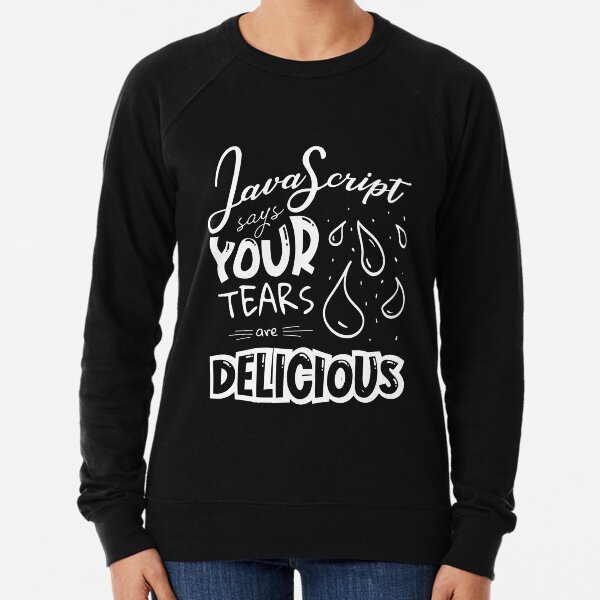 Item preview, JavaScript Says  - Funny Programming Jokes - Dark Color designed and sold by Programming Jokes.
