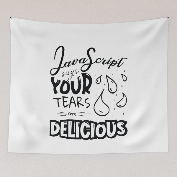 Item preview, Javascript Says - Funny Programming Jokes - Light Color designed and sold by Programming Jokes.