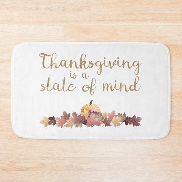 Item preview, Gratitude in Style - ‘Thanksgiving Is a State of Mind’ Statement Design designed and sold by talgursmusthave.