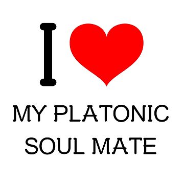 I Heart My Platonic Soul Mate Sticker for Sale by JoyofFriendship |  Redbubble