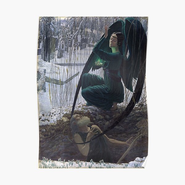 Carlos Schwabe - Death and the Grave Digger Poster
