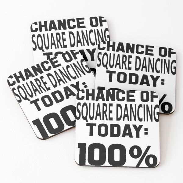 Item preview, SQD Chance BLK designed and sold by Square Dancing Gifts & Merchandise.