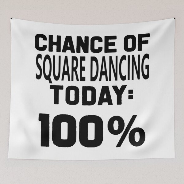 Item preview, SQD Chance BLK designed and sold by Square Dancing Gifts & Merchandise.