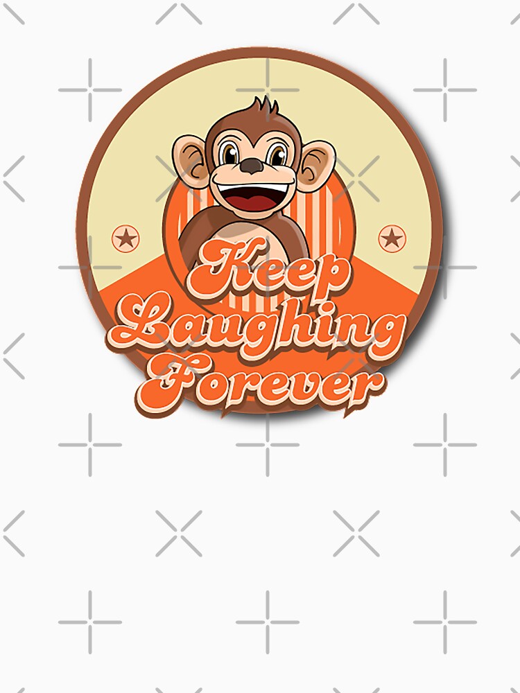 Keep Laughing Forever Retro Monkey by warrant311