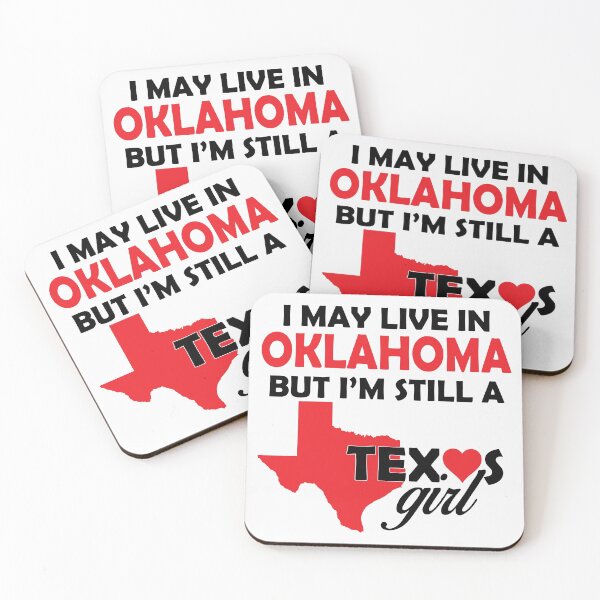 Item preview, I may Live in Oklahoma But I'm still a Texas Girl - Texas Girl Gift Ideas  designed and sold by ASClothDesign.