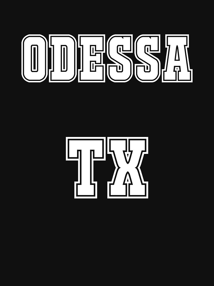 "Odessa TX High School College University Font" Tshirt by PRODUCTPICS