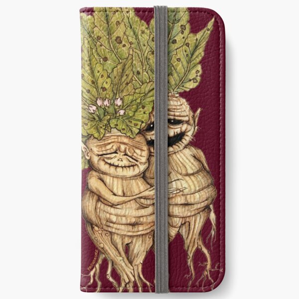 Mandrakes - Cute couples of mandragoras - Couple of old mandrakes iPhone Wallet