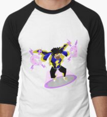 Camiseta ¾ estilo béisbol Detective Comics Presents: Superhero Static Shock!