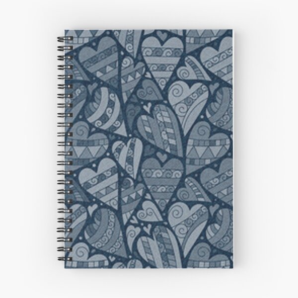 Item preview, Denim Hearts Pattern designed and sold by SerpentSkyArts.
