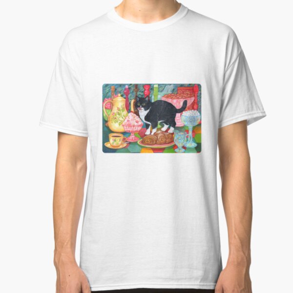 Tea for Two (for a Cat and You) Classic T-Shirt