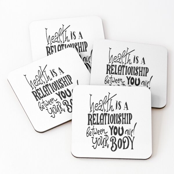 Item preview, Health Is A Relationship Between You And Your Body Inspirational Quotes designed and sold by ProjectX23.