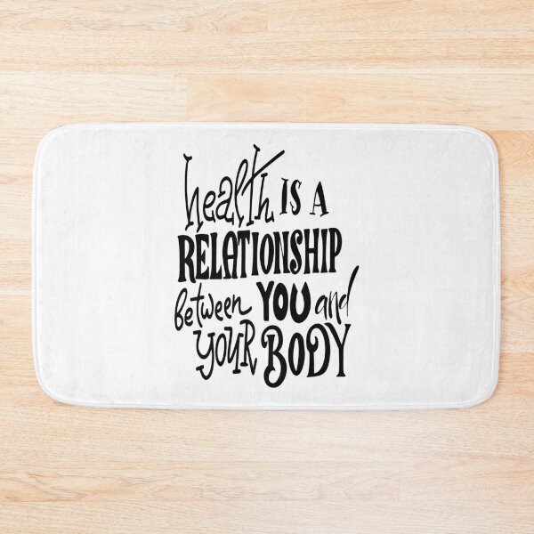 Item preview, Health Is A Relationship Between You And Your Body Inspirational Quotes designed and sold by ProjectX23.