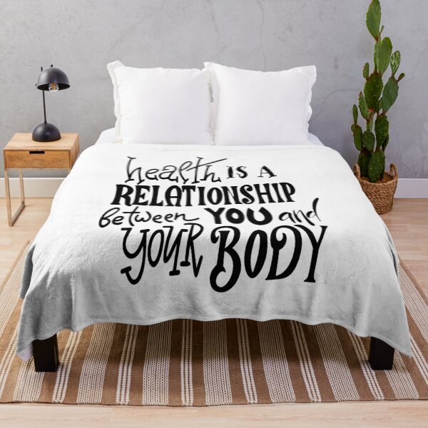Item preview, Health Is A Relationship Between You And Your Body Inspirational Quotes designed and sold by ProjectX23.