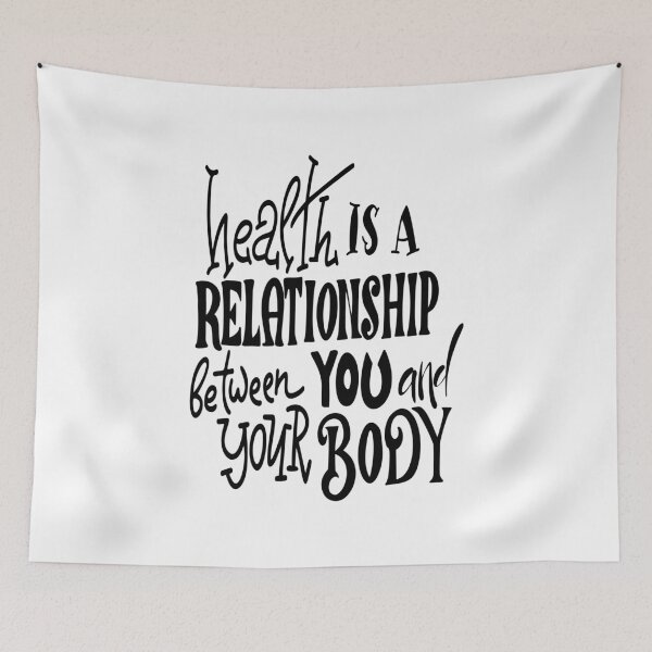 Item preview, Health Is A Relationship Between You And Your Body Inspirational Quotes designed and sold by ProjectX23.