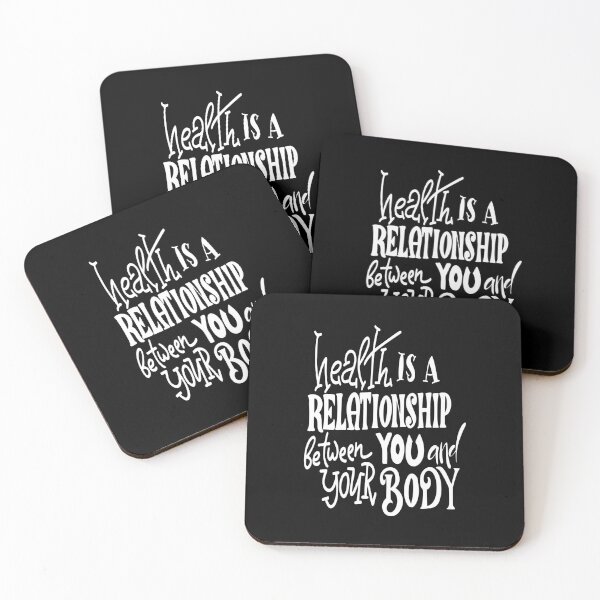 Item preview, Health Is A Relationship Between You And Your Body Inspirational Quotes designed and sold by ProjectX23.